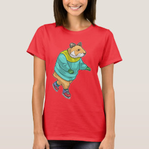Hamster schaatsen Schaatsen T-shirt