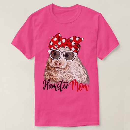 Hamster Shirt Hamster Mom Bandana (Design voorkant)
