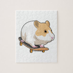 Hamster Skater Skateboard Legpuzzel