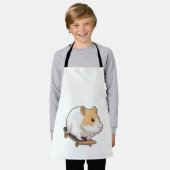 Hamster Skater Skateboard Schort (Gedragen)