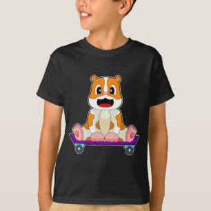Hamster Skater Skateboard T-shirt