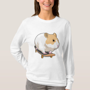 Hamster Skater Skateboard T-shirt
