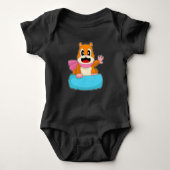 Hamster Snowboard Wintersport Romper (Voorkant)