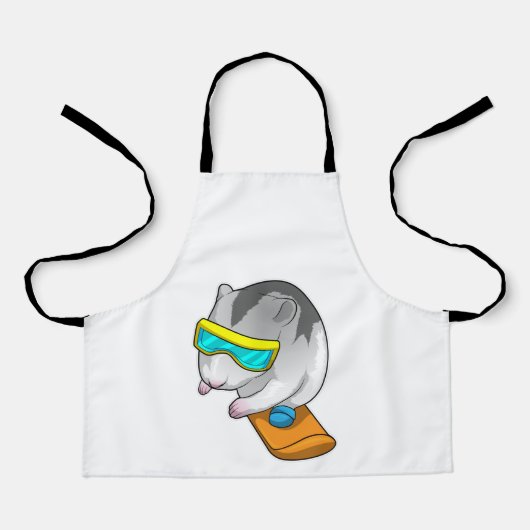 Hamster Snowboarder Snowboard Schort (Voorkant)