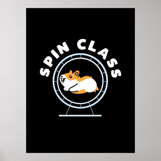 Hamster Spin Class Poster (Voorkant)
