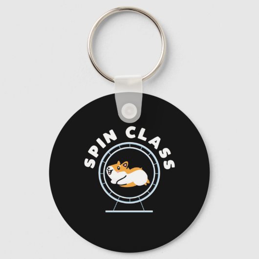 Hamster Spin Class Sleutelhanger (Voorkant)