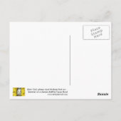 Hamster sur une carte postale de plateau de fromag (Dos)