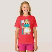 Hamster tandenborstel t-shirt (Voorkant volledig)