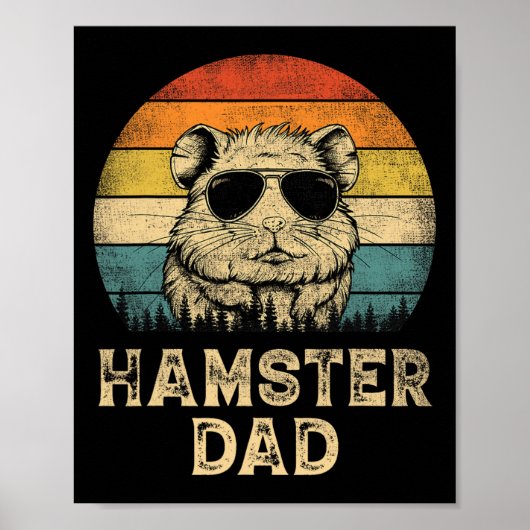  Hamster Vader Hamster Liefhebbers Papa Vader#39 Poster (Voorkant)