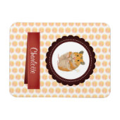 Hamster van rode en roze meisjes magneet (Horizontaal)