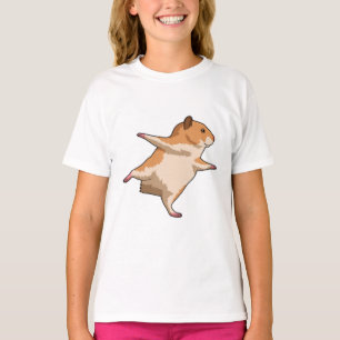 Hamster van Yoga Stretching Legs T-shirt