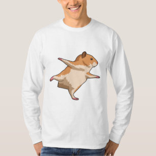 Hamster van Yoga Stretching Legs T-shirt
