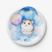 Hamster Verjaardag Papieren Bordje (Voorkant)