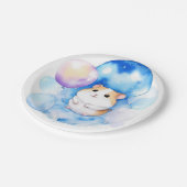 Hamster Verjaardag Papieren Bordje (Gekanteld)