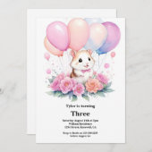 Hamster verjaardagsuitnodiging kaart (Voorkant / Achterkant)