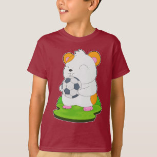Hamster Voetballer Voetbal T-shirt