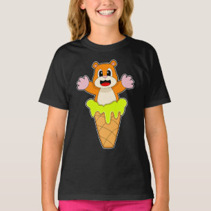Hamster Waffle ijs T-shirt