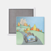 Hamster Weekend Getaway Magnet Magneet (Voorkant / Achterkant)