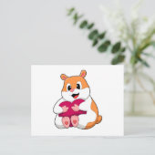 Hamster with Heart Briefkaart (Staand voorkant)