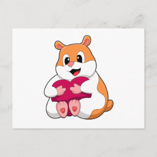 Hamster with Heart Briefkaart