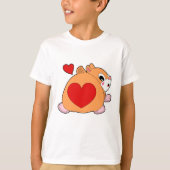 Hamster with Heart T-shirt (Voorkant)