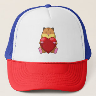 Hamster with Heart Trucker Pet