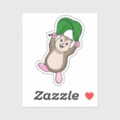 Hamster with Parachute Sticker (Vel)