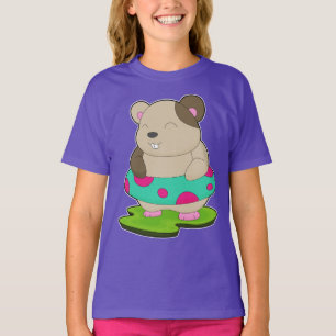 Hamster Zwemmen Reddingsboei T-shirt