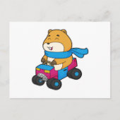 Hamsterauto Briefkaart (Voorkant)