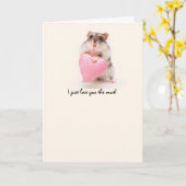 hamsterliefde kaart (Gele Bloem)