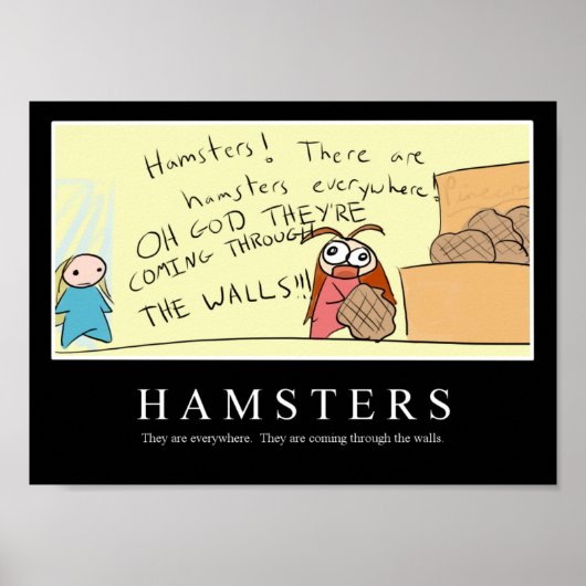 HAMSTERS affiche inspirante (Devant)