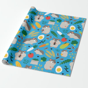 Hamsters en hun behandelingen cadeaupapier