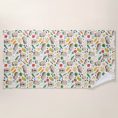 Hamsters en hun behandelingen strandlaken (Voorkant)