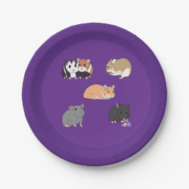 Hamsters papieren bordje