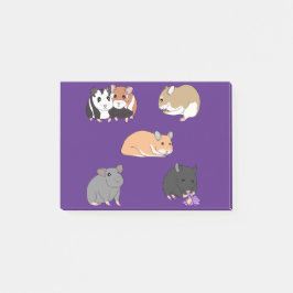Hamsters post-it® notes