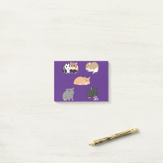 Hamsters post-it® notes (Op bureau)