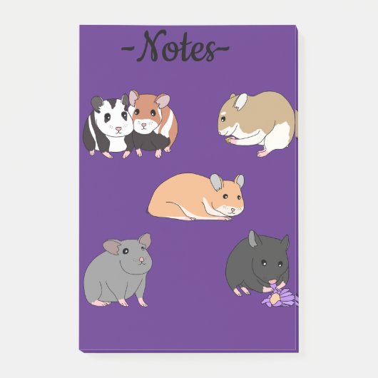 Hamsters post-it® notes (Voorkant)