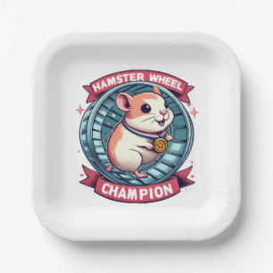 Hamsterwiel Kampioen Papieren Bordje