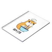 Hamstir Funny Chef Hamster Pun Notitieboek (Linkerzijde)
