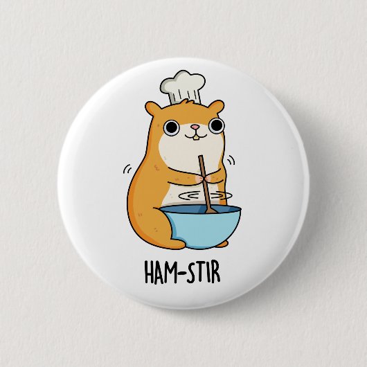 Hamstir Grappige Hamster Pun Ronde Button 5,7 Cm (Voorkant)