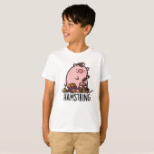Hamstring Funny Pig Pun T-shirt (Voorkant volledig)
