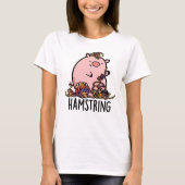 Hamstring Funny Pig Pun T-shirt (Voorkant)