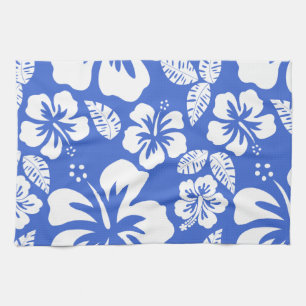 Han Blue Hawaiian Tropical Hibiscus Theedoek