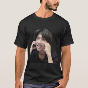 Han Jisung Cute Heart Cheeks Sticker.png T-shirt
