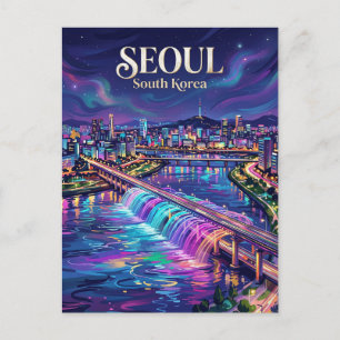 Han-rivier Zuid-Korea Briefkaart