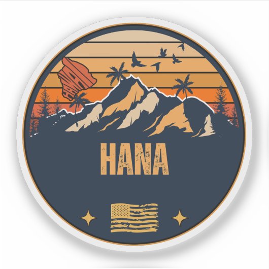 Hana, Hawaï Sticker (Voorkant)
