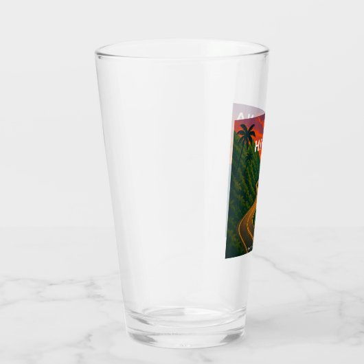 Hana Highway Maui Hawaii zonsondergang Glas (Rechts)