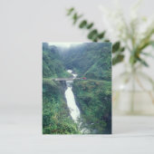 Hana Highway Waterfall Briefkaart (Staand voorkant)