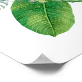 Hana hou! (Witte) Hawaïaanse Bloem Arrangement Poster (Hoek)