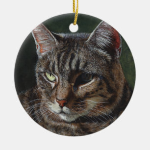 Hana Tabby kattenschilderkunst Keramisch Ornament